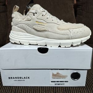 Brandblack Los Angeles Beige Nomo 2.0 Sherling Sneakers New In Box Size 7.5